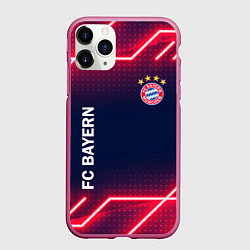 Чехол iPhone 11 Pro матовый БАВАРИЯ, цвет: 3D-малиновый