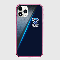 Чехол iPhone 11 Pro матовый ROCKET LEAGUE, цвет: 3D-малиновый