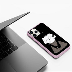 Чехол iPhone 11 Pro матовый Black girl aesthetic, цвет: 3D-розовый — фото 2