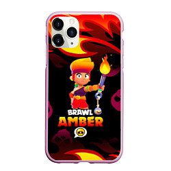 Чехол iPhone 11 Pro матовый BRAWL STARS AMBER