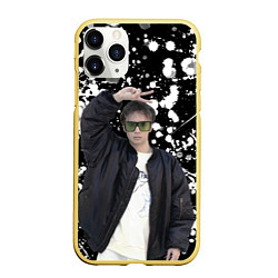 Чехол iPhone 11 Pro матовый Slava Marlow, цвет: 3D-желтый