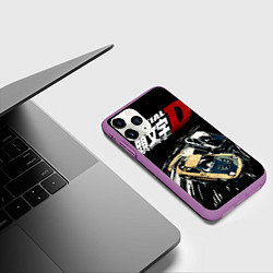 Чехол iPhone 11 Pro матовый Initial D Z, цвет: 3D-фиолетовый — фото 2