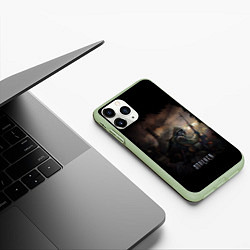 Чехол iPhone 11 Pro матовый S T A L K E R, цвет: 3D-салатовый — фото 2
