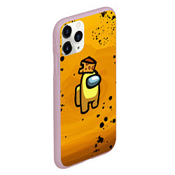Чехол iPhone 11 Pro матовый Among Us Cheese Z, цвет: 3D-розовый — фото 2