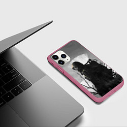 Чехол iPhone 11 Pro матовый СТАЛКЕР 2, цвет: 3D-малиновый — фото 2