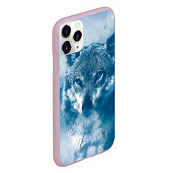 Чехол iPhone 11 Pro матовый Волк, цвет: 3D-розовый — фото 2
