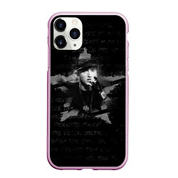 Чехол iPhone 11 Pro матовый Eminem, цвет: 3D-розовый