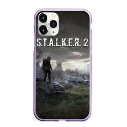 Чехол iPhone 11 Pro матовый STALKER 2, цвет: 3D-светло-сиреневый