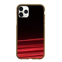 Чехол iPhone 11 Pro матовый Красное и Черное