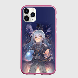 Чехол iPhone 11 Pro матовый Rimuru Tempest, цвет: 3D-малиновый