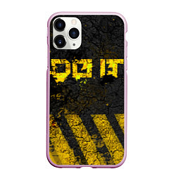 Чехол iPhone 11 Pro матовый DO IT, цвет: 3D-розовый