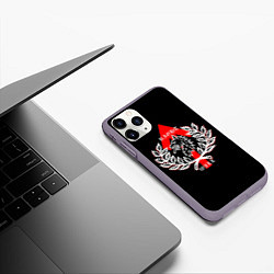 Чехол iPhone 11 Pro матовый Правая воля, цвет: 3D-серый — фото 2