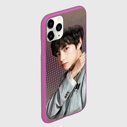 Чехол iPhone 11 Pro матовый BTS Ким Тэ Хён, цвет: 3D-фиолетовый — фото 2