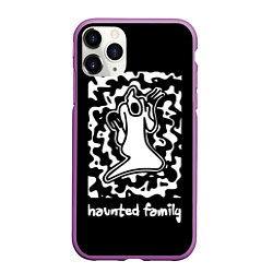 Чехол iPhone 11 Pro матовый Haunted Family Kizaru, цвет: 3D-фиолетовый