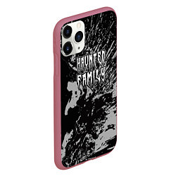 Чехол iPhone 11 Pro матовый Haunted Family лейбл Kizaru, цвет: 3D-малиновый — фото 2
