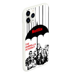 Чехол iPhone 11 Pro матовый The Umbrella Academy Season 3, цвет: 3D-белый — фото 2