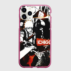 Чехол iPhone 11 Pro матовый Bleach Блич Ичиго Курасаки, цвет: 3D-малиновый