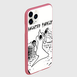 Чехол iPhone 11 Pro матовый KIZARU: HAUNTED FAMILY, цвет: 3D-малиновый — фото 2
