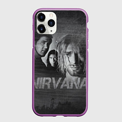 Чехол iPhone 11 Pro матовый Нирвана, цвет: 3D-фиолетовый