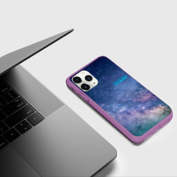 Чехол iPhone 11 Pro матовый Услышь мой вой уже, это Voyager, цвет: 3D-фиолетовый — фото 2