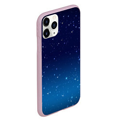 Чехол iPhone 11 Pro матовый Звездное небо, цвет: 3D-розовый — фото 2