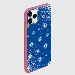 Чехол iPhone 11 Pro матовый CHELSEA F C ЧЕЛСИ, цвет: 3D-малиновый — фото 2