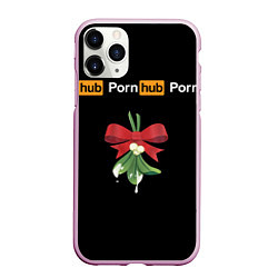 Чехол iPhone 11 Pro матовый XXXMAS PornHub, цвет: 3D-розовый