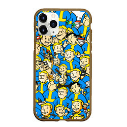 Чехол iPhone 11 Pro матовый FALLOUT, цвет: 3D-коричневый