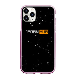 Чехол iPhone 11 Pro матовый Pornhub, цвет: 3D-розовый