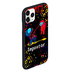 Чехол iPhone 11 Pro матовый Among Us - Impostor, цвет: 3D-черный — фото 2