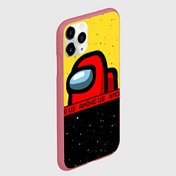 Чехол iPhone 11 Pro матовый AMONG US Амонг Ас, цвет: 3D-малиновый — фото 2