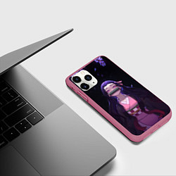 Чехол iPhone 11 Pro матовый НЕДЗУКА, цвет: 3D-малиновый — фото 2