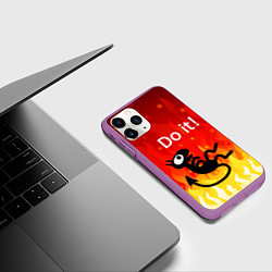 Чехол iPhone 11 Pro матовый РАЗОЧАРОВАНИЕ ЛЮЦИ, цвет: 3D-фиолетовый — фото 2