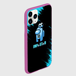 Чехол iPhone 11 Pro матовый ImpostorMaradona, цвет: 3D-фиолетовый — фото 2