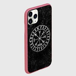Чехол iPhone 11 Pro матовый Вегвизир, цвет: 3D-малиновый — фото 2