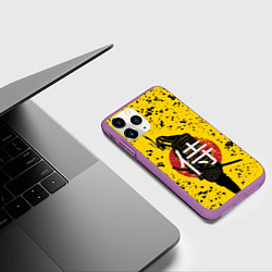 Чехол iPhone 11 Pro матовый ? Самурай, цвет: 3D-фиолетовый — фото 2