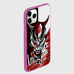 Чехол iPhone 11 Pro матовый Самурай Samurai, цвет: 3D-фиолетовый — фото 2