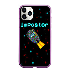 Чехол iPhone 11 Pro матовый Impostor, цвет: 3D-фиолетовый