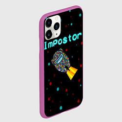 Чехол iPhone 11 Pro матовый Impostor, цвет: 3D-фиолетовый — фото 2
