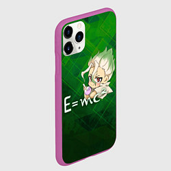 Чехол iPhone 11 Pro матовый Доктор Стоун, цвет: 3D-фиолетовый — фото 2
