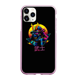 Чехол iPhone 11 Pro матовый Cyber Samurai, цвет: 3D-розовый