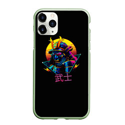 Чехол iPhone 11 Pro матовый Cyber Samurai, цвет: 3D-салатовый