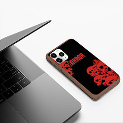 Чехол iPhone 11 Pro матовый Horror, цвет: 3D-коричневый — фото 2