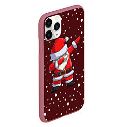 Чехол iPhone 11 Pro матовый Dab-Santa, цвет: 3D-малиновый — фото 2