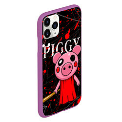 Чехол iPhone 11 Pro матовый ROBLOX PIGGY, цвет: 3D-фиолетовый — фото 2