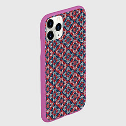 Чехол iPhone 11 Pro матовый Звезда Севера, цвет: 3D-фиолетовый — фото 2