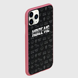 Чехол iPhone 11 Pro матовый Noize MC, цвет: 3D-малиновый — фото 2