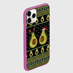 Чехол iPhone 11 Pro матовый Avo christmas, цвет: 3D-фиолетовый — фото 2