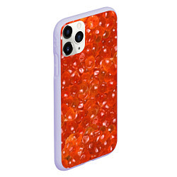 Чехол iPhone 11 Pro матовый Красная икра, цвет: 3D-светло-сиреневый — фото 2