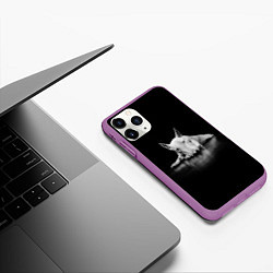 Чехол iPhone 11 Pro матовый Puppy, цвет: 3D-фиолетовый — фото 2